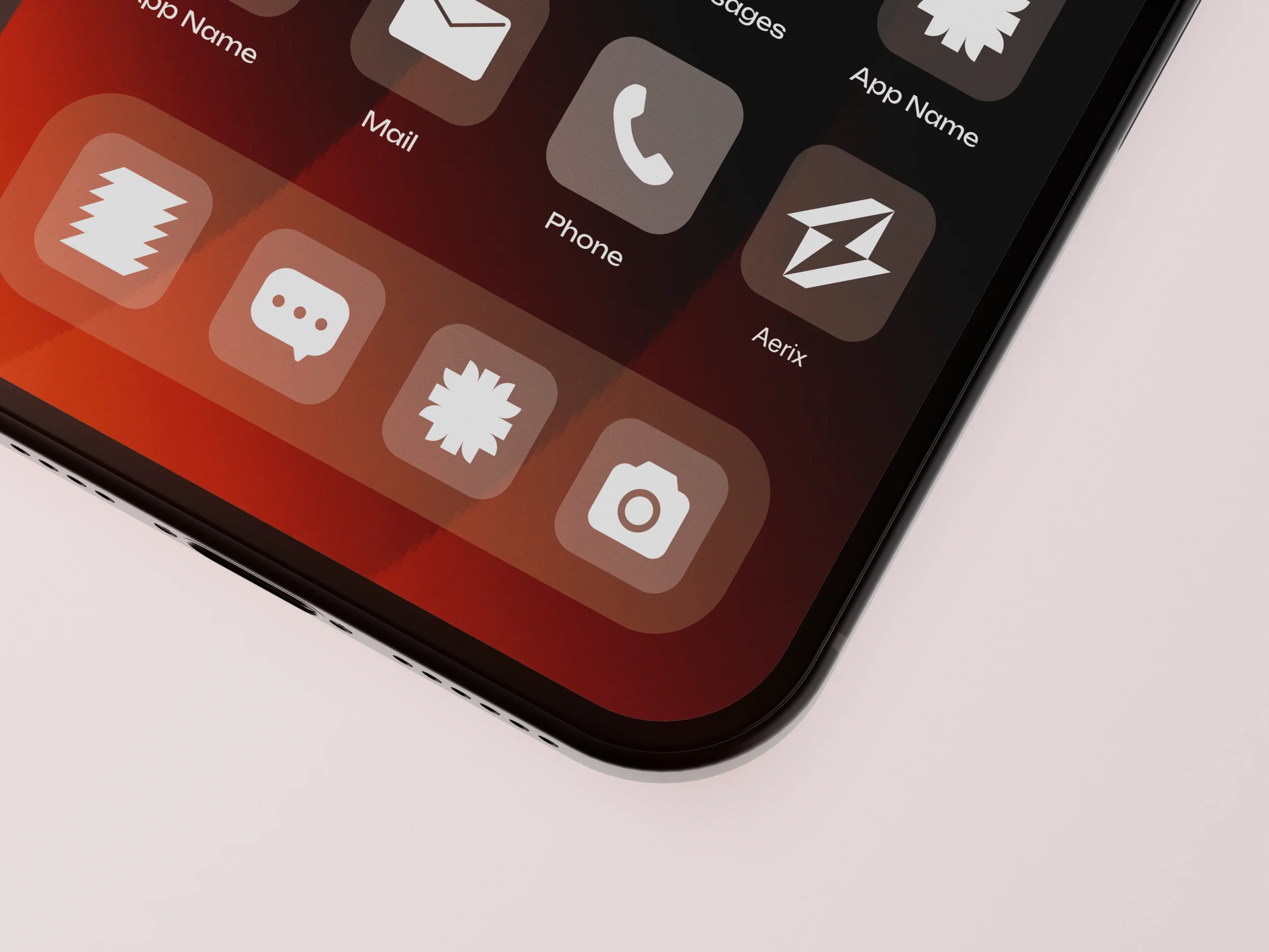 Aerix app mockup
