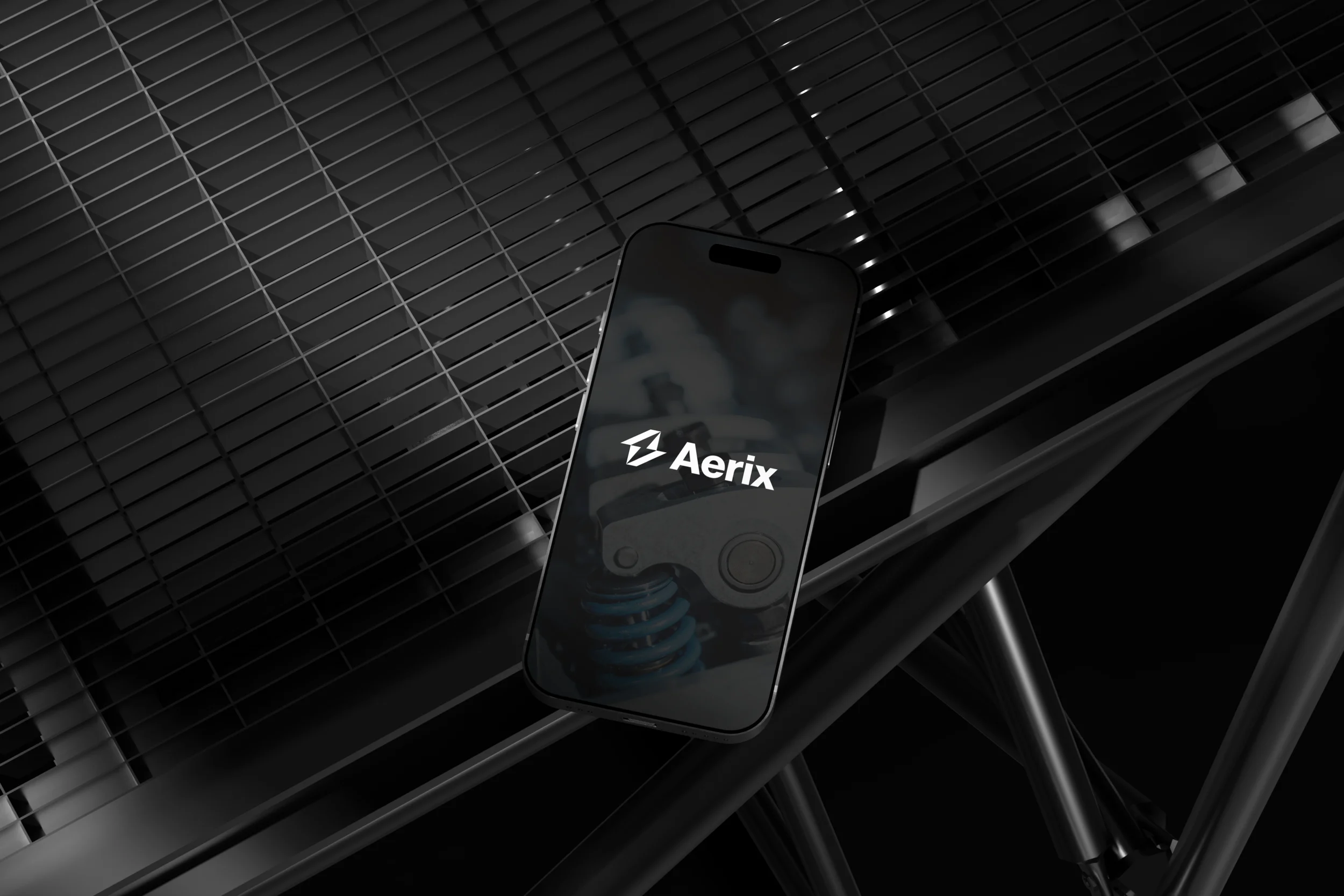 Aerix Brand Identity — Phone Mockup