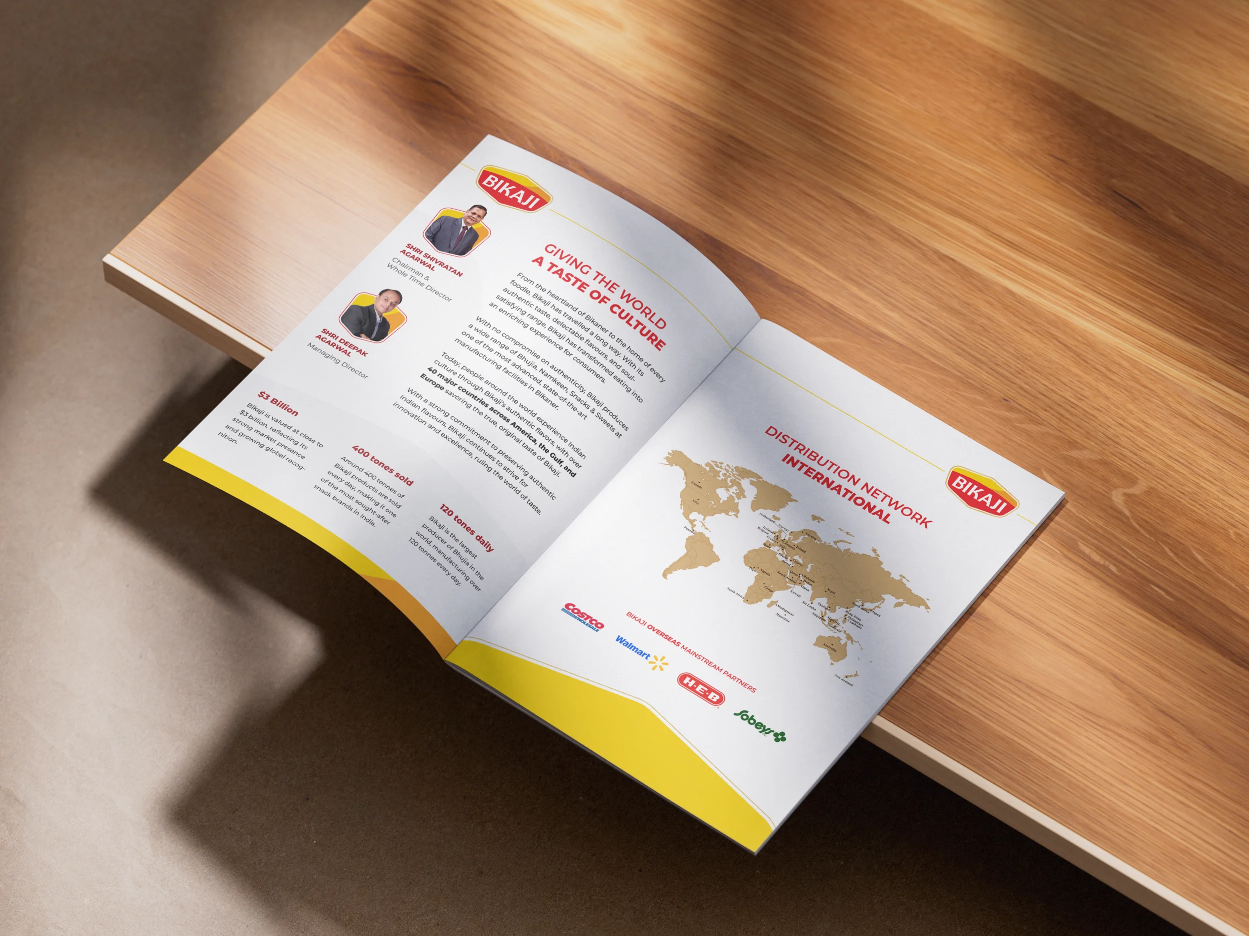 Bikaji brochure mockup