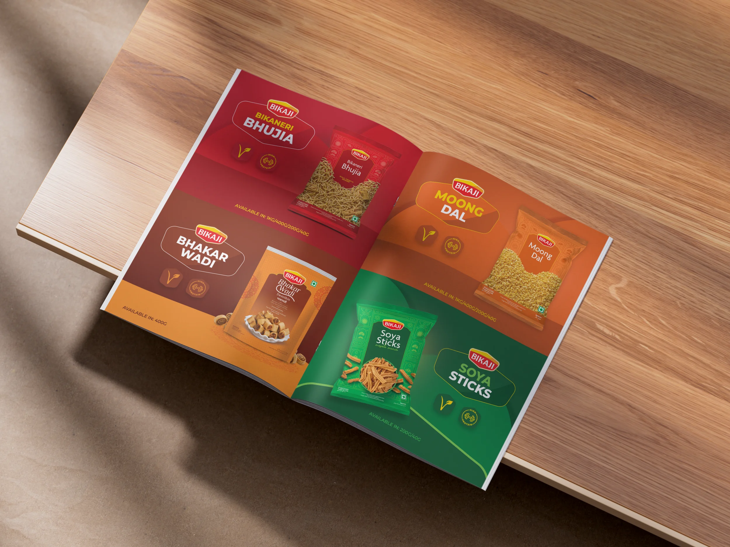 Bikaji brochure spread