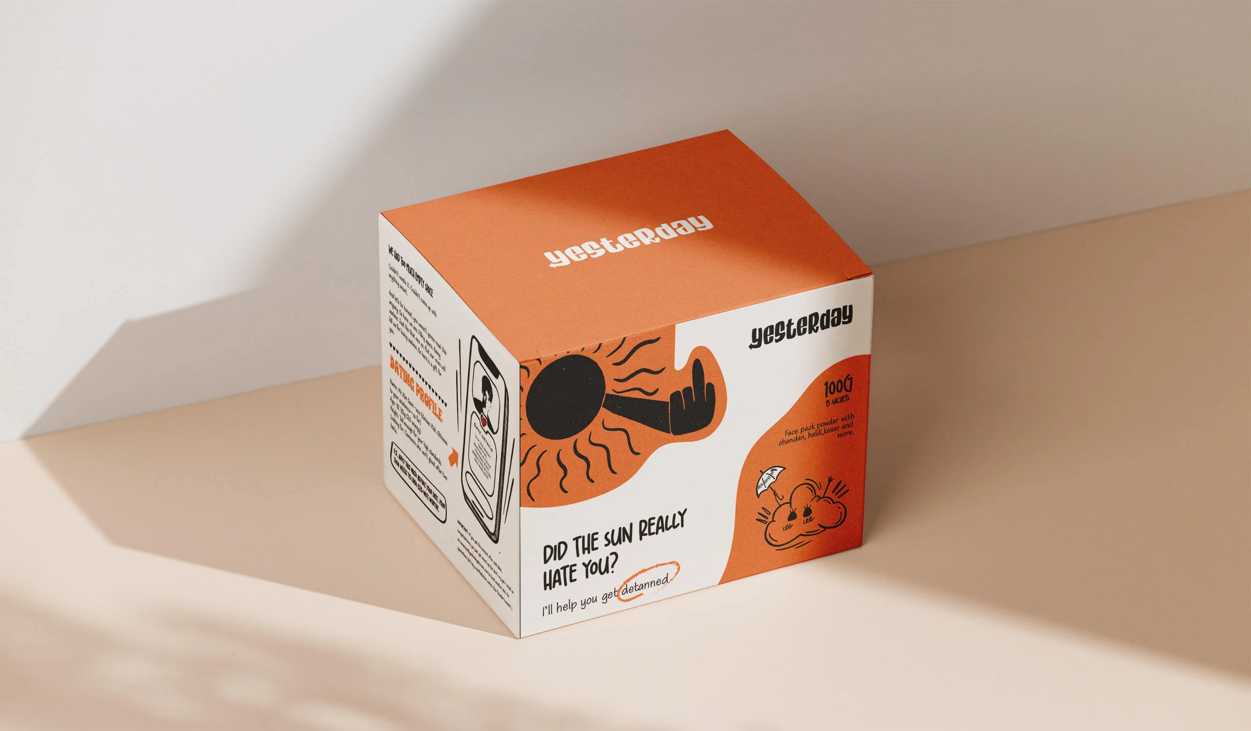 Yesterday De-Tan packaging