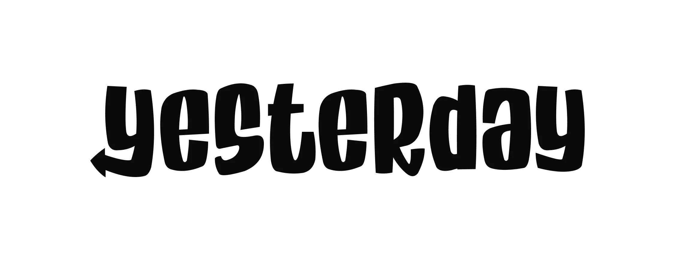 Yesterday wordmark